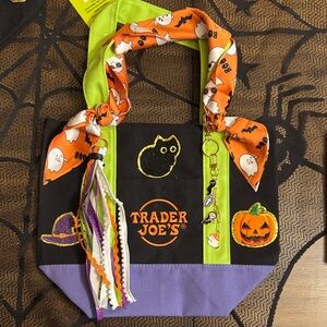 Halloween Kids Tote Bag - Black, Green, Orange, Purple